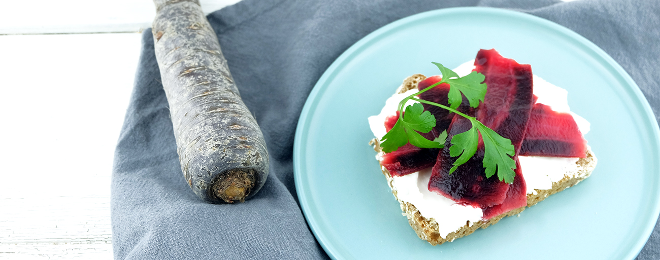 Brot mit Frischkäse und marinierten Karotten_IG