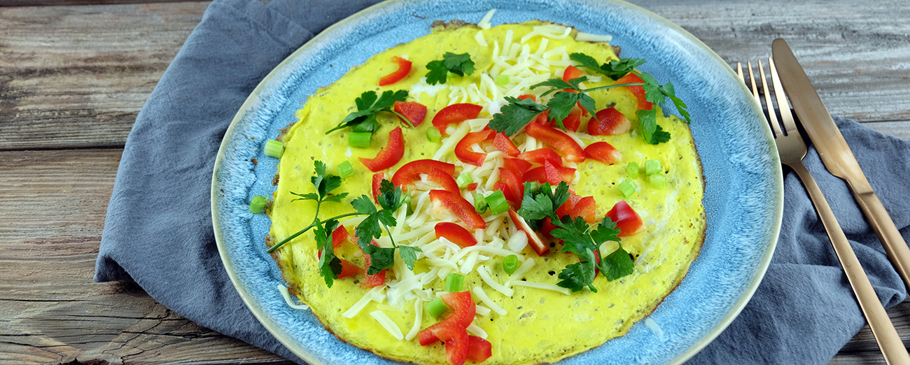 Omelette mit Mozzarella