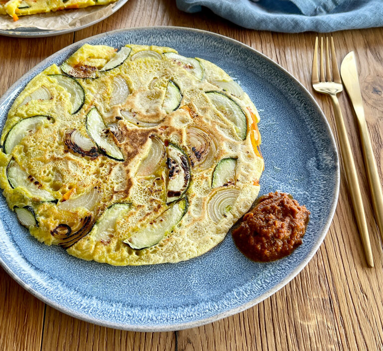 Karotten-Zucchini Pfannkuchen